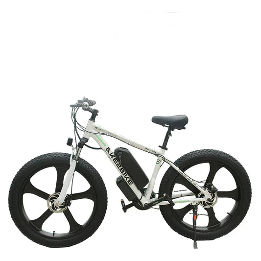 HKM-242003 Akez 750W Fat Tire Electric Mountain Bike - 48V Aluminum Frame, Dual Brake System, 21-Speed Gears, 26" Wheels