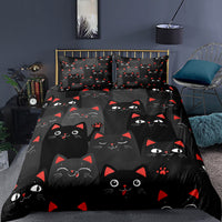 HKM-242003 Kitty Series Cartoon Quilt Cover and Pillowcase Set in Various Sizes