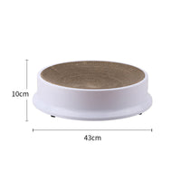 HKM-2420285 Replaceable Corrugated Paper Cat Scratcher with Replacement Core - 37 cm Diameter