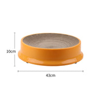 HKM-2420285 Replaceable Corrugated Paper Cat Scratcher with Replacement Core - 37 cm Diameter