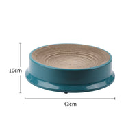 HKM-2420285 Replaceable Corrugated Paper Cat Scratcher with Replacement Core - 37 cm Diameter
