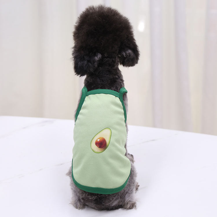 HKM-2420669 Breathable Mesh Avocado Vest for Pets - Lightweight Polyester Fabric