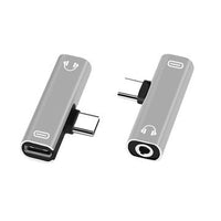 HKM-242067 2-in-1 Type C Extension Cable for Charging and Audio with Integrated Decoder Chip
