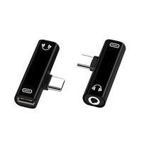 HKM-242067 2-in-1 Type C Extension Cable for Charging and Audio with Integrated Decoder Chip