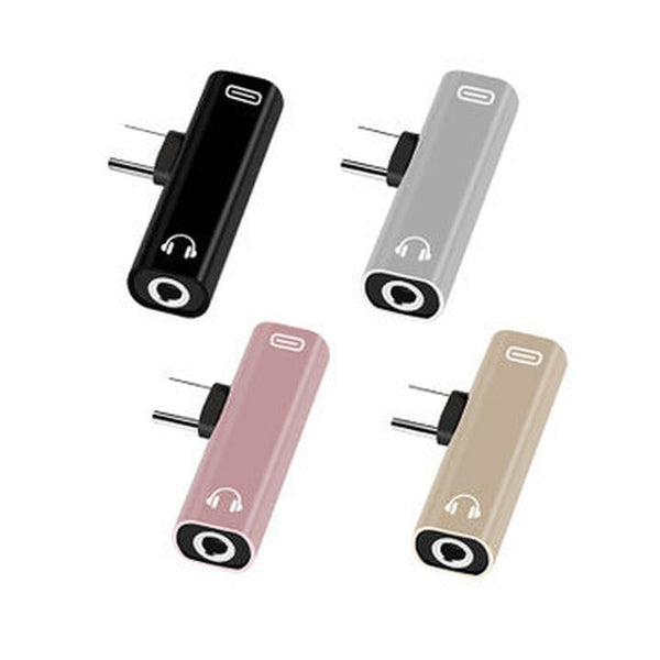 HKM-242067 2-in-1 Type C Extension Cable for Charging and Audio with Integrated Decoder Chip