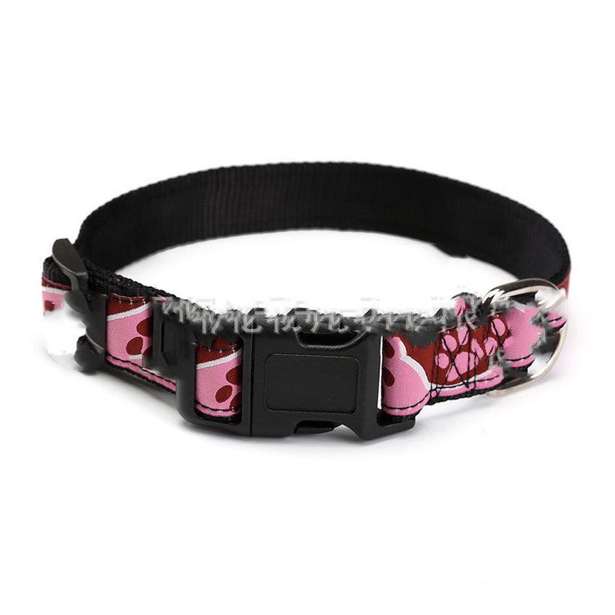 HKM-242067 Personalized Weaving Mark Pet Collar - Durable Nylon Webbing with Customizable Design