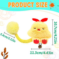 HKM-2421565 Interactive Cat Teething Toys with Silvervine Fruit and Plush Spring Fuzzy Ball for Indoor Kittens