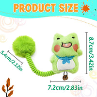 HKM-2421565 Interactive Cat Teething Toys with Silvervine Fruit and Plush Spring Fuzzy Ball for Indoor Kittens