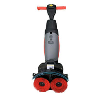 HKM-242259 8-Inch Mini Electric Floor Tile Cleaning Scrubber with Foldable Handle