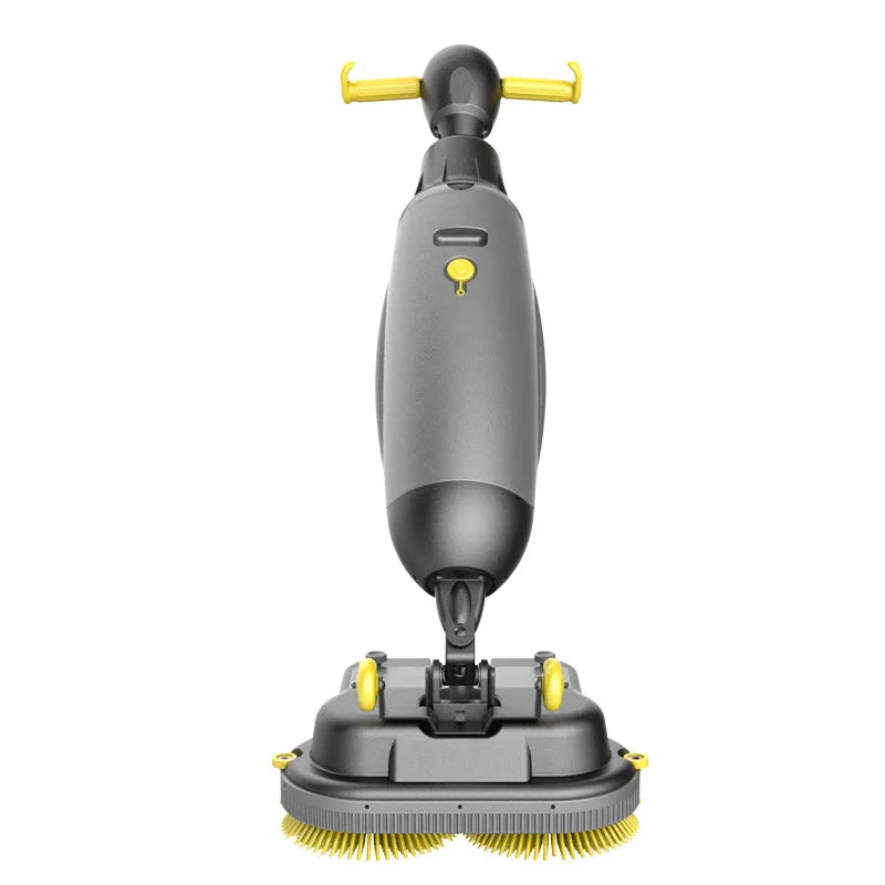 HKM-242259 8-Inch Mini Electric Floor Tile Cleaning Scrubber with Foldable Handle
