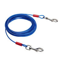 HKM-2423869 Double Hook Wire Rope Dog Leash in Various Colors and Durable Materials