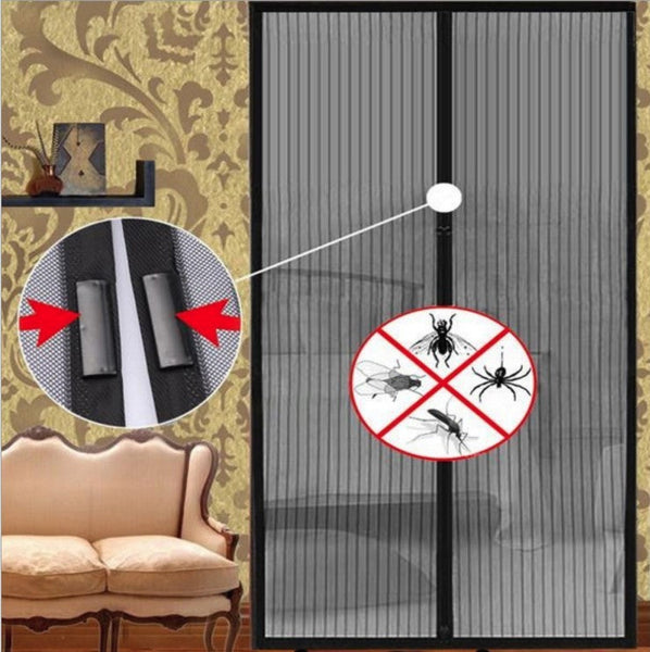 HKM-242387 Magnetic Closure Anti Mosquito Curtain for Home Use, 100x210cm, Easy Install and Washable
