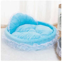 HKM-2424125 Cute Lace Princess Pet Bed for Dogs - Available in Pink, Purple, Blue, and Gray
