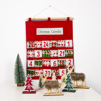 HKM-242451 Christmas Hanging Bag for Doll Calendar Storage - Non-Woven Fabric, Handcrafted Design
