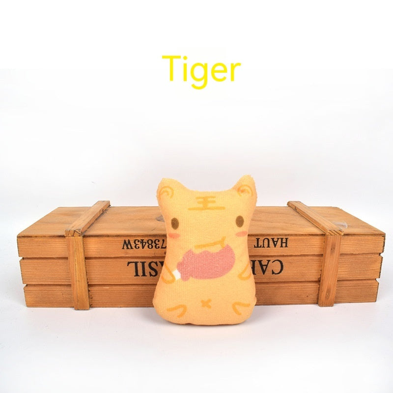 HKM-2424893 Interactive Plush Cat Toy with Catnip – Assorted Animal Designs