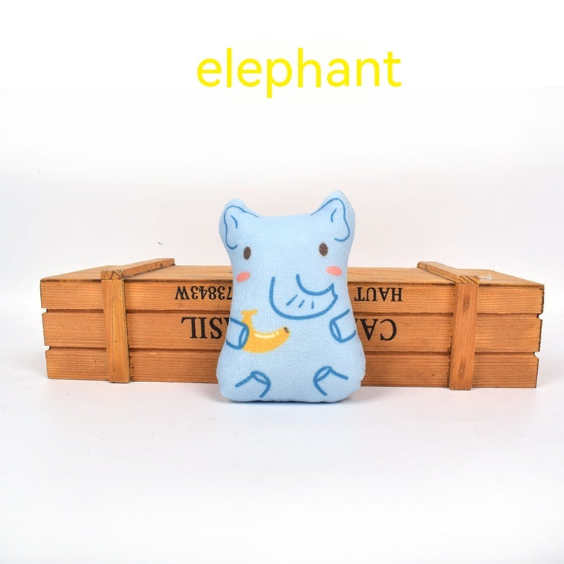 HKM-2424893 Interactive Plush Cat Toy with Catnip – Assorted Animal Designs