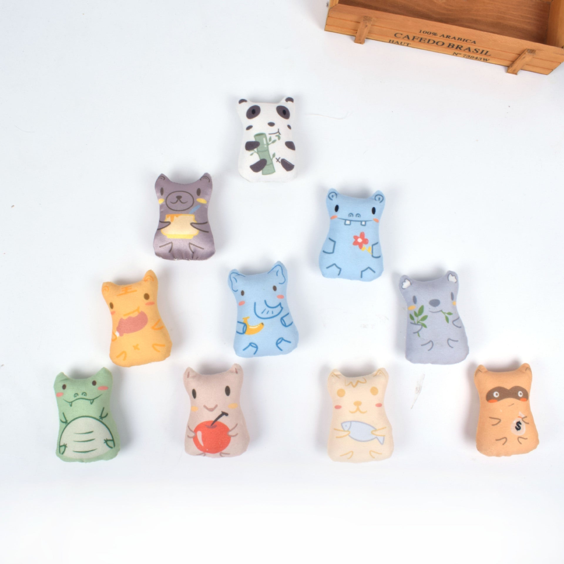 HKM-2424893 Interactive Plush Cat Toy with Catnip – Assorted Animal Designs