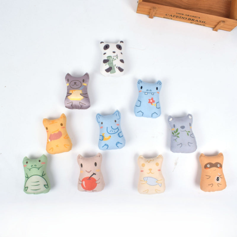 HKM-2424893 Interactive Plush Cat Toy with Catnip – Assorted Animal Designs