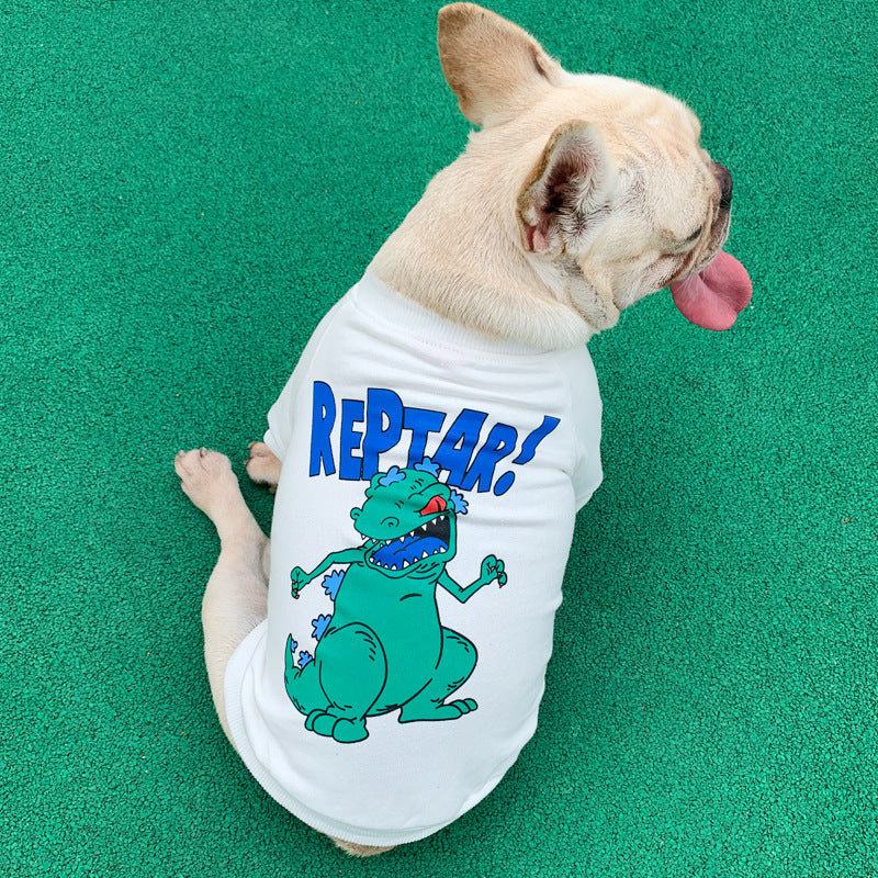 HKM-2425149 Matching Cotton Cartoon Print Pet Parent-Child Outfits in Various Colors