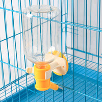 HKM-2425917 Pet Water Dispenser with Hanging Design - 500ml Capacity in Pink, Yellow, and Blue