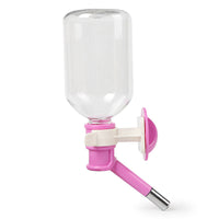 HKM-2425917 Pet Water Dispenser with Hanging Design - 500ml Capacity in Pink, Yellow, and Blue