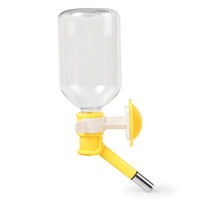 HKM-2425917 Pet Water Dispenser with Hanging Design - 500ml Capacity in Pink, Yellow, and Blue