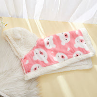 HKM-2426685 Cozy Flannel Hooded Pajamas for Pets - Warm and Thickened Sleepwear in White, Gray, Pink
