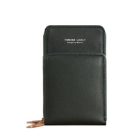 HKM-242707 Pure Color Small Diagonal Mini Wallet with Touch Screen, PU Leather, Multiple Colors Available