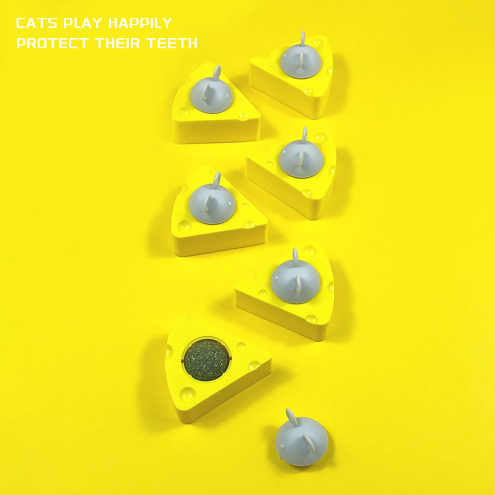 HKM-2427325 Catnip Chew Balls for Cats - Natural Digestive Health and Fresh Breath Toys for Indoor Felines