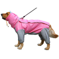 HKM-2428221 All-Weather Four-Legged Pet Raincoat for Small to Large Dogs