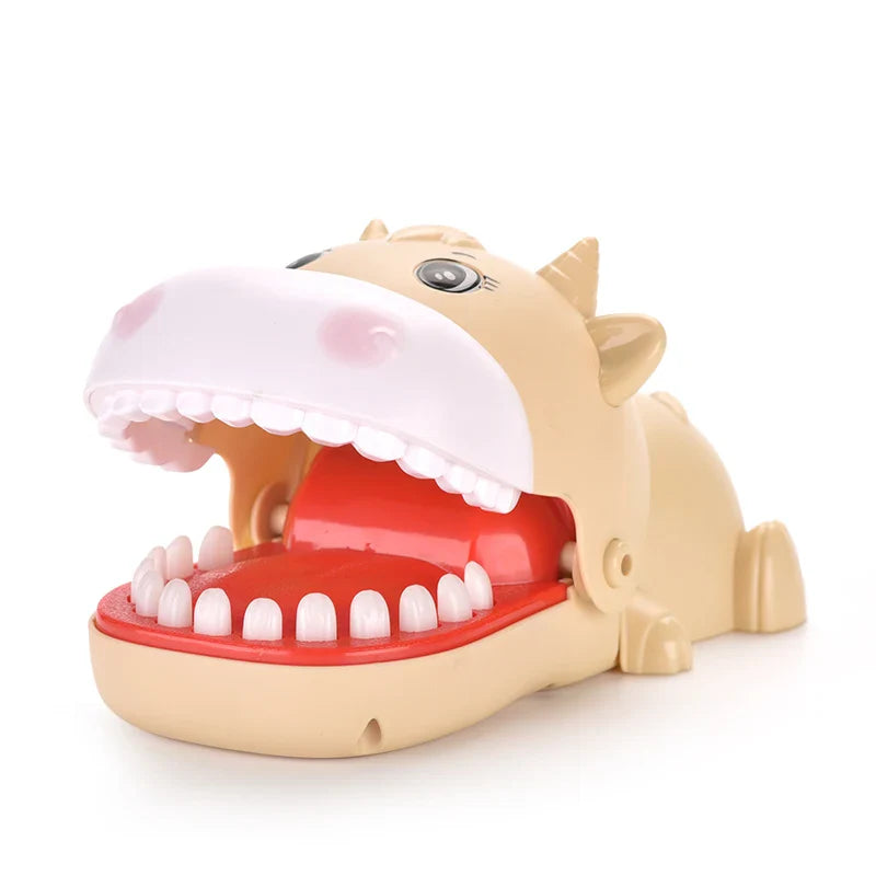 HKM-242835 Cuteness Overload: Interactive Cow Bite Finger Game Toy for Family Fun and Parties