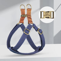 HKM-2429117 Small and Medium Dog Chest Strap for Teddy and Corgi Breeds, Adjustable ABS Material