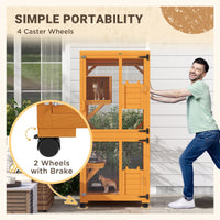 HKM-2429885 Cat Tree House with Multifunctional Cabinet Design and Scratching Posts