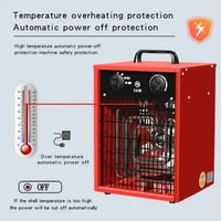 HKM-243027 2000W Electric Air Heater for Greenhouse and Home Heating Solutions