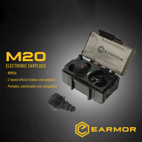 HKM-243027 Electronic Noise-Cancelling Earplugs with Rechargeable Charging Case - M20 Model