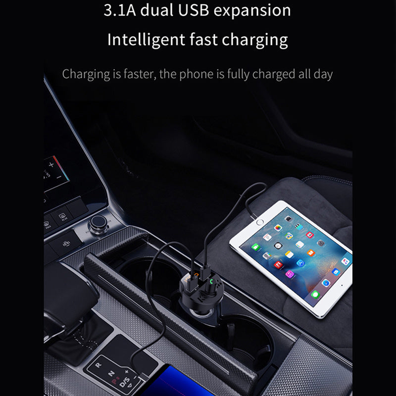 HKM-243155 Bluetooth MP3 Car Player with Noise Reduction, Dual USB Fast Charging, and Compatibility for Android/iOS