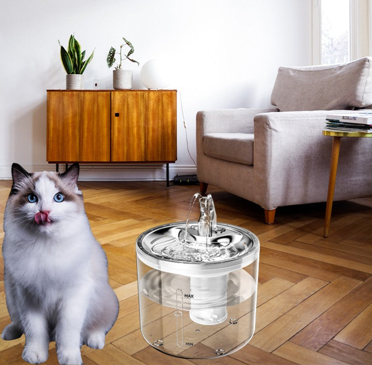 HKM-2431677 Intelligent Automatic Water Dispenser for Cats and Small Animals, 2.8L Capacity, Eco-Friendly Plastic