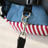 HKM-2432061 Pet Denim Schoolbag - Cartoon Style for Small Pets, Size S & L Available