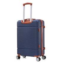 HKM-243219 Vintage Style ABS Trolley Luggage Set with Customisable Tag - 3 Pieces