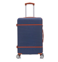 HKM-243219 Vintage Style ABS Trolley Luggage Set with Customisable Tag - 3 Pieces
