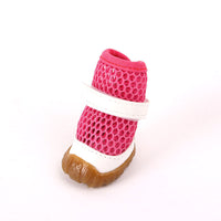 HKM-2432445 Small Dog No Foot Loss Outdoor Booties – Durable Polyester Pet Foot Covers in Various Colors and Sizes