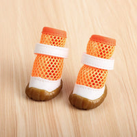 HKM-2432445 Small Dog No Foot Loss Outdoor Booties – Durable Polyester Pet Foot Covers in Various Colors and Sizes