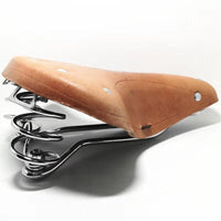HKM-243347 Cowhide Mountain Bike Saddle - Durable and Stylish Cycling Seat