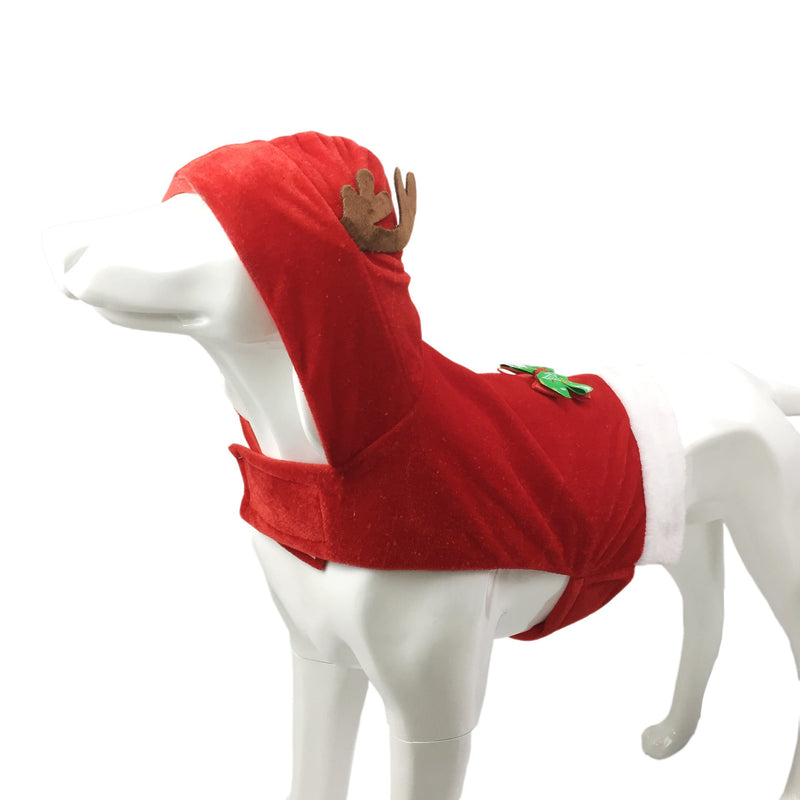 HKM-243411 Reflective Reversible Dog Winter Coat - Adjustable Warm Jacket for Cold Weather, Available in Multiple Sizes