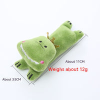 HKM-2435261 Catnip Plush Toy Assortment - Green Frog, Blue Cat, Pink Rabbit, Sunglasses Cat, Brown Bear