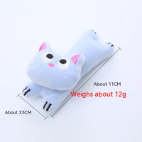HKM-2435261 Catnip Plush Toy Assortment - Green Frog, Blue Cat, Pink Rabbit, Sunglasses Cat, Brown Bear