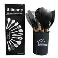 HKM-243539 Non-Stick Silicone Kitchen Utensil Set for Home Cooking