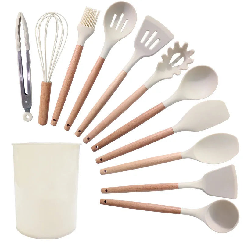 HKM-243539 Non-Stick Silicone Kitchen Utensil Set for Home Cooking