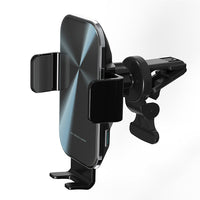 HKM-243539 Wireless Fast Charging Car Air Outlet Holder with Intelligent Metal Detection
