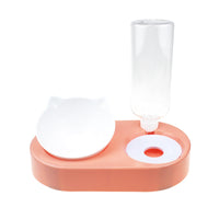 HKM-2435773 Double Bowl Automatic Pet Drinking and Feeding Station with 500ml Capacity